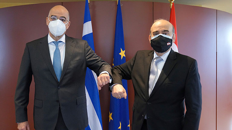 Συνάντηση Ν. Δένδια με τον Λιβανέζο ομόλογό του Σάρμπελ Γουάχμπι